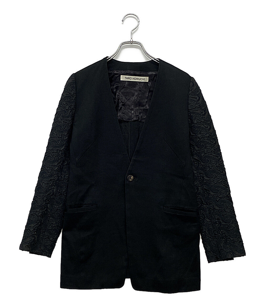 タロウ ホリウチ ノーカラージャケット レディース SIZE 2 TARO HORIUCHI