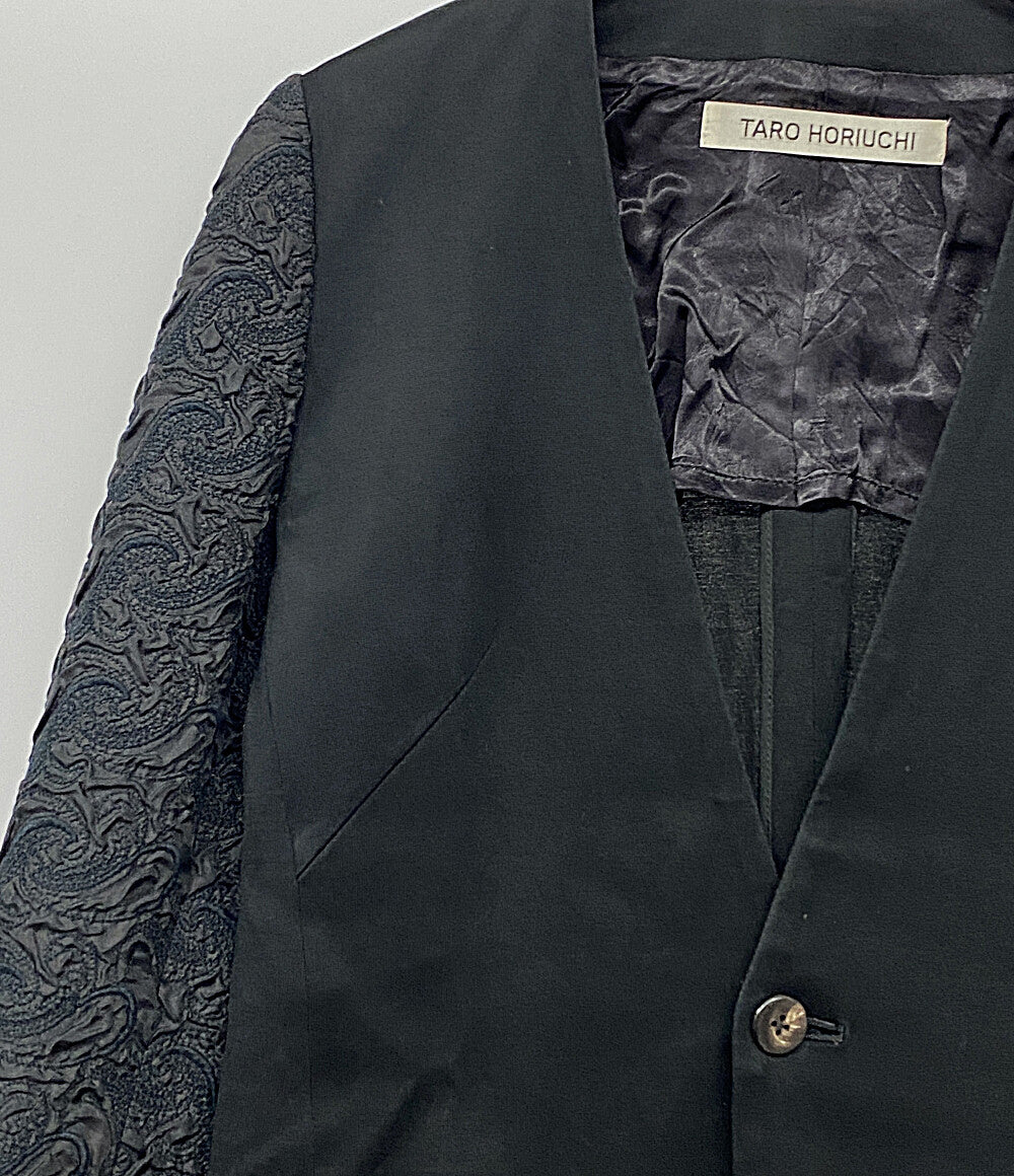 タロウ ホリウチ ノーカラージャケット レディース SIZE 2 TARO HORIUCHI