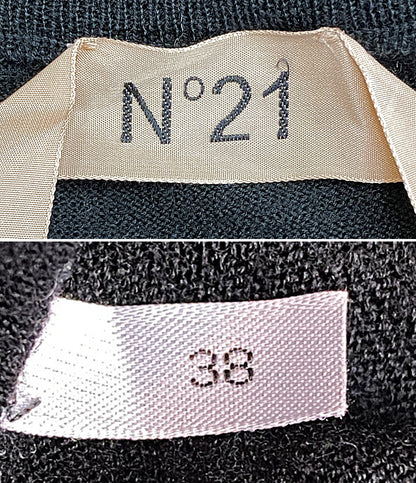 ヌメロ ヴェントゥーノ  カーディガン ブラック      レディース SIZE 38  N°21