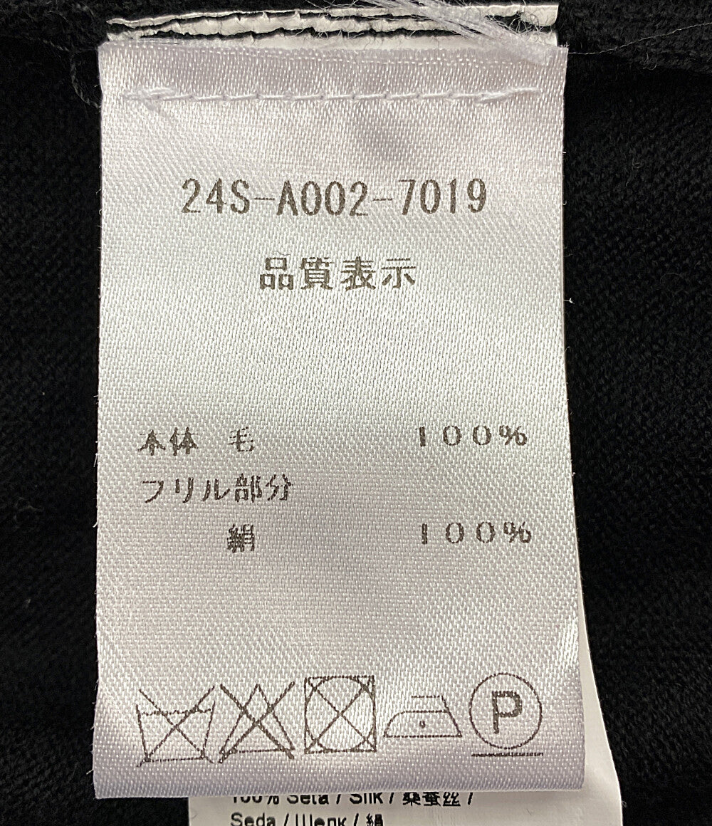 ヌメロ ヴェントゥーノ  カーディガン ブラック      レディース SIZE 38  N°21