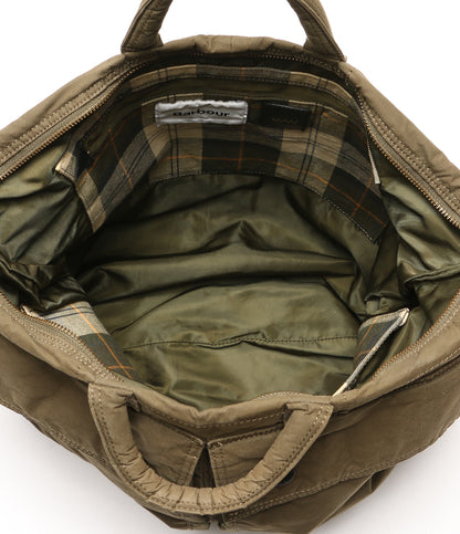 バーブァー  ワッコワッコ トートバッグ ヘルメッドバッグ OLIVE      メンズ   BARBOUR×WACCOWACCO