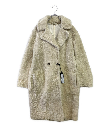 EMMETI ファーコート オフホワイト レディース SIZE 38 エンメティ