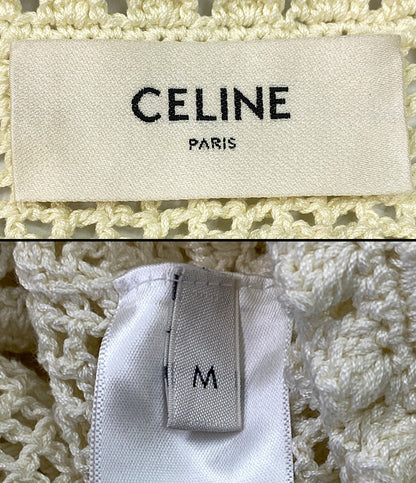 セリーヌ  カーディガン フローラルハンドクロシェ オフホワイト 24SS    2AE4T845X  レディース SIZE M  CELINE