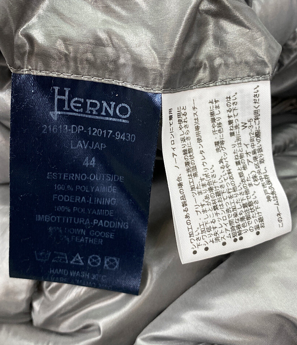 ヘルノ  ダウンコート グレー       レディース SIZE 44  HERNO