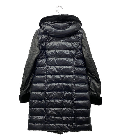 EMMETI di franco エンメティ ダッフルコート レザー ダウン レディース SIZE 38