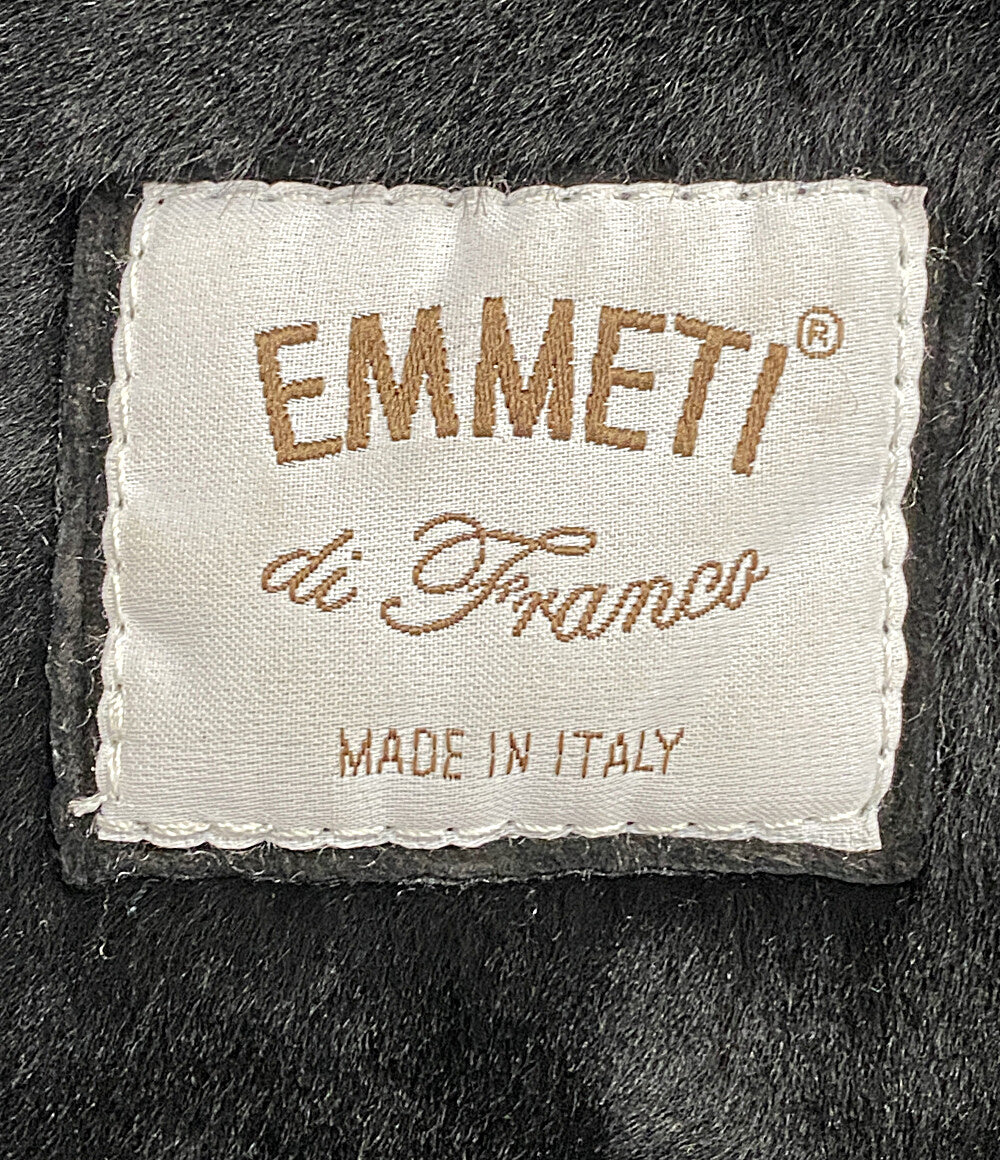 EMMETI di franco エンメティ ダッフルコート レザー ダウン レディース SIZE 38