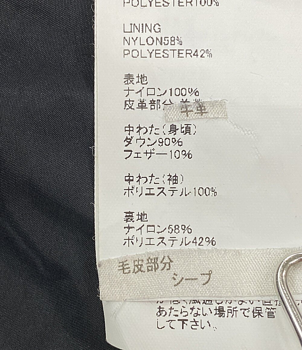 EMMETI di franco エンメティ ダッフルコート レザー ダウン レディース SIZE 38