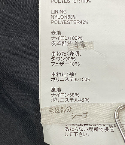 EMMETI di franco エンメティ ダッフルコート レザー ダウン レディース SIZE 38