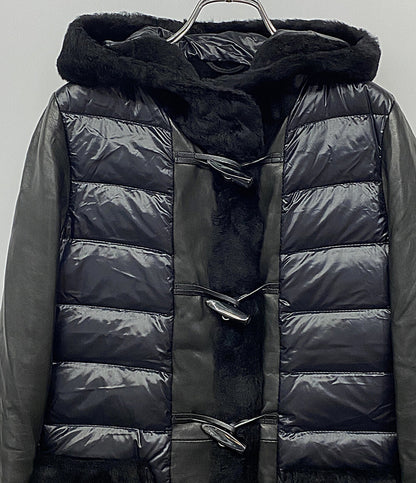 EMMETI di franco エンメティ ダッフルコート レザー ダウン レディース SIZE 38