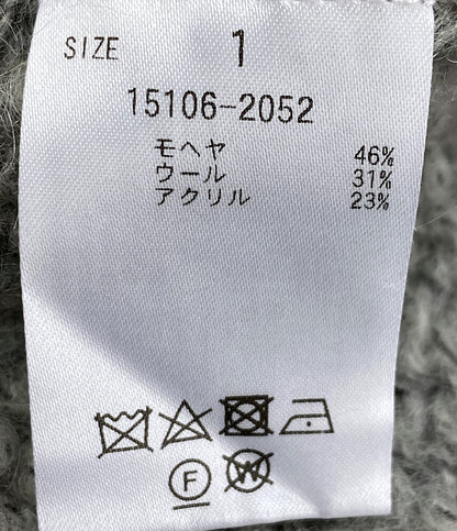 CLANE ニット ライトグレー HALF SHEER LOOSE MOHAIR 23AW レディース SIZE 1 クラネ