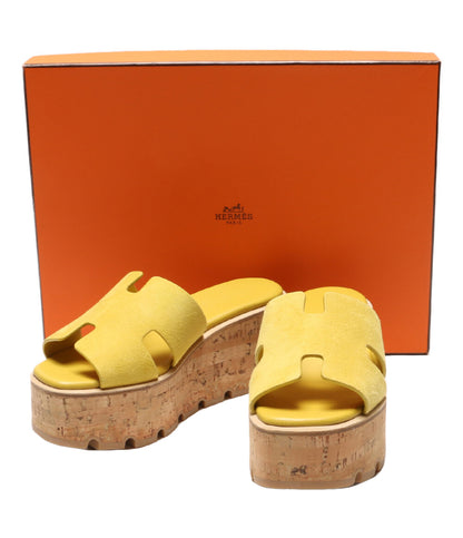 エルメス 美品 サンダル エズ 30 イエロー レディース SIZE - HERMES 