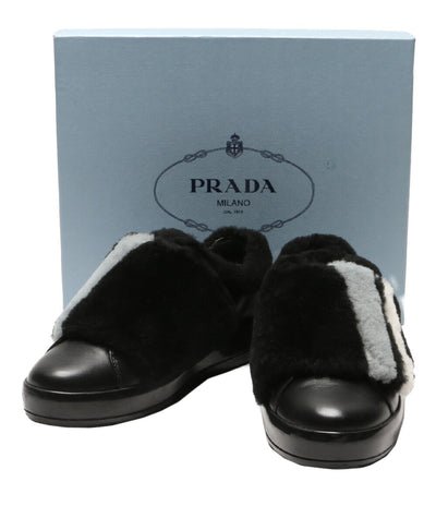 プラダ  スリッポン 1E778H ブラック      レディース SIZE 38  PRADA