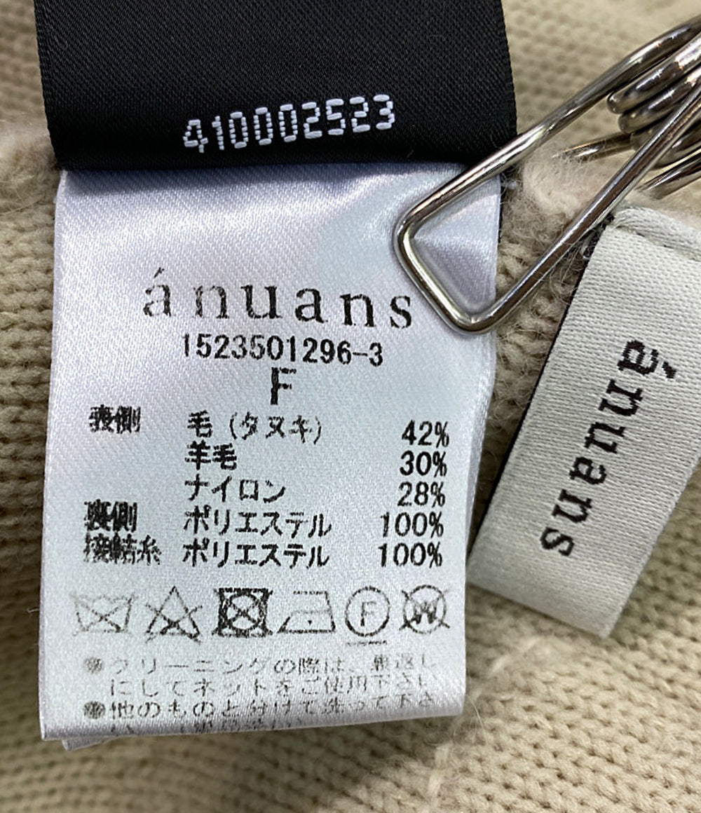 アニュアンス ニットジャケット       レディース SIZE F  anuans