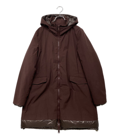 ヘルノ ダウンコート PI0375D-19298-6950 ボルドー レディース SIZE 48 HERNO