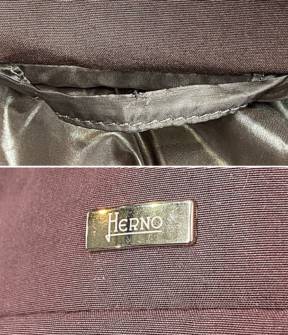 ヘルノ ダウンコート PI0375D-19298-6950 ボルドー レディース SIZE 48 HERNO