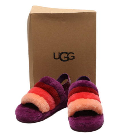 アグ 美品 サンダル fluff yeah slide パープル      レディース SIZE 24cm  UGG