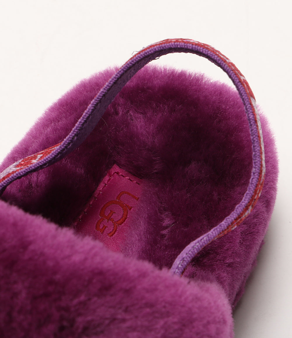 アグ 美品 サンダル fluff yeah slide パープル      レディース SIZE 24cm  UGG