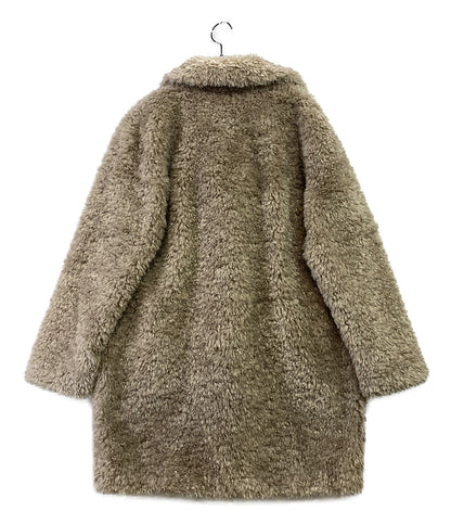 ヘルノ 美品 ファーコート カーリー レディース SIZE 44 HERNO