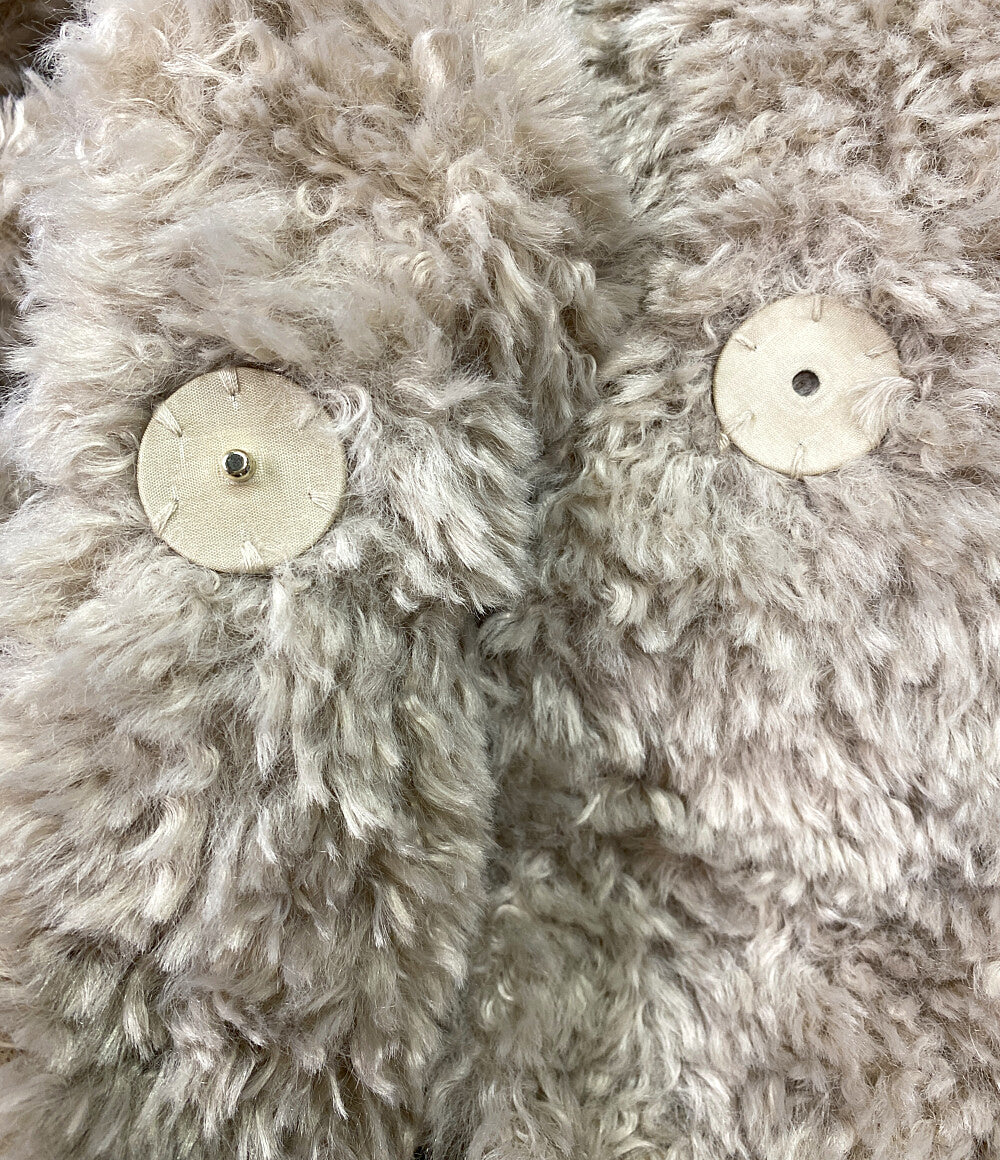 ヘルノ 美品 ファーコート カーリー レディース SIZE 44 HERNO