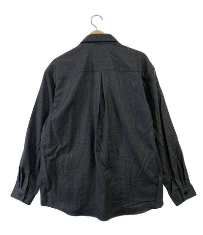 クオン 長袖シャツ WOOL FLANNEL Tucked PK L S Shirt      メンズ SIZE L  KUON