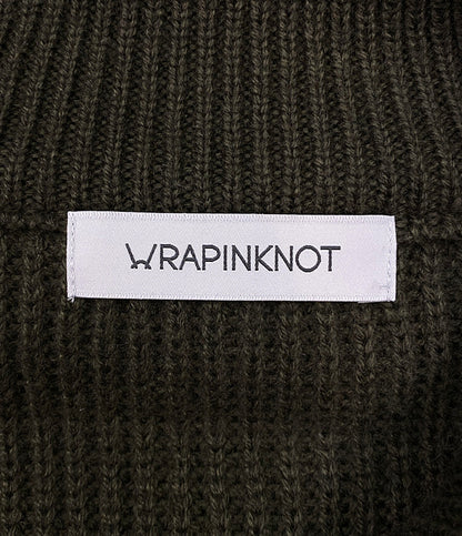 ラッピンノット  ニット カーキボーダー ハーフジップ      レディース SIZE -  WRAPINKNOT
