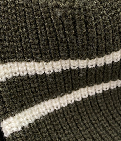 ラッピンノット  ニット カーキボーダー ハーフジップ      レディース SIZE -  WRAPINKNOT