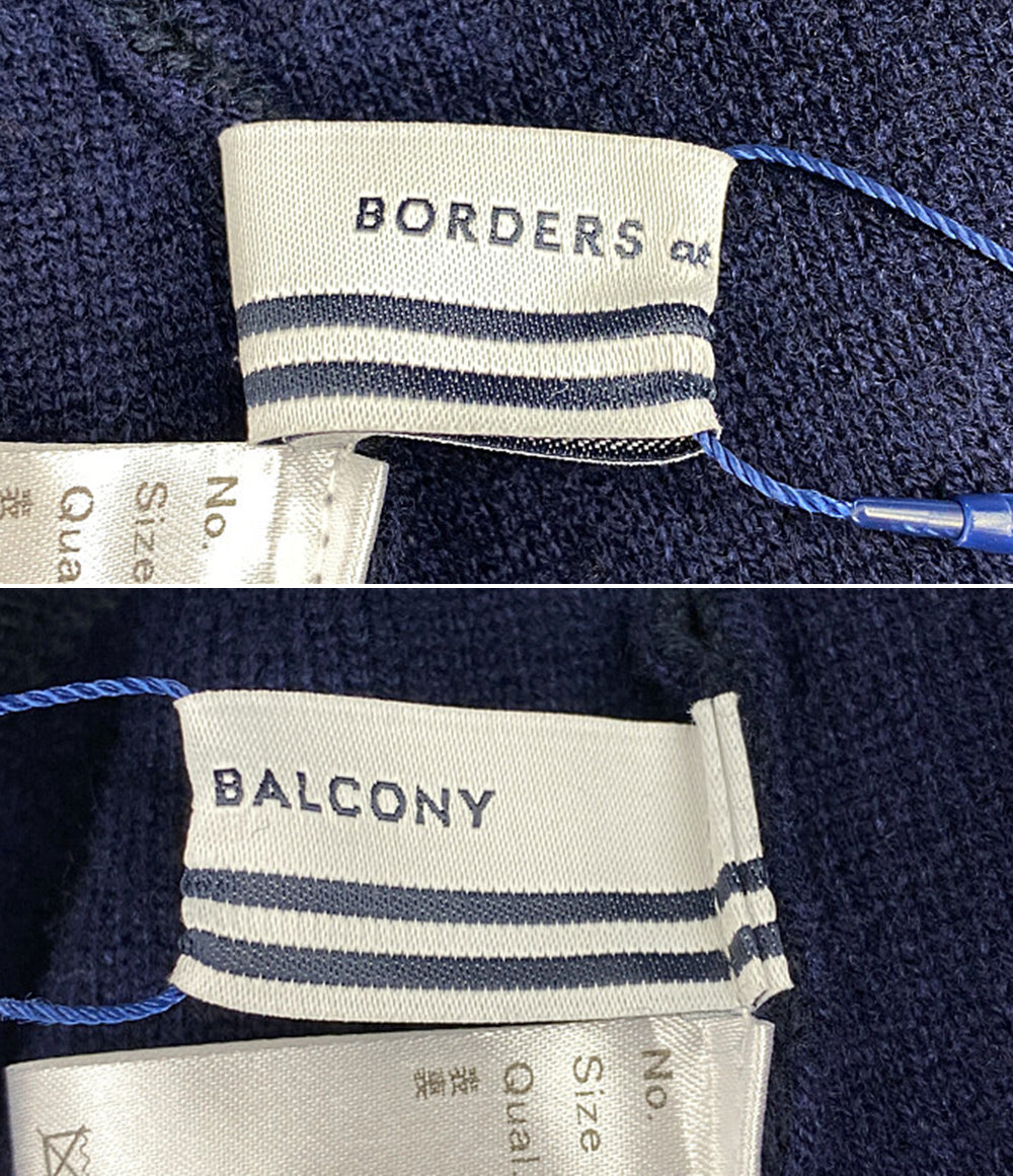 ボーダーズ アット バルコニー ニットパンツ ネイビー       レディース SIZE 38  BORDERS at BALCONY