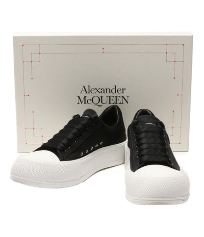 アレキサンダーマックイーン  スニーカー 22ss 654594 キャンバススニーカー ブラック      メンズ SIZE 41  Alexander Mcqueen