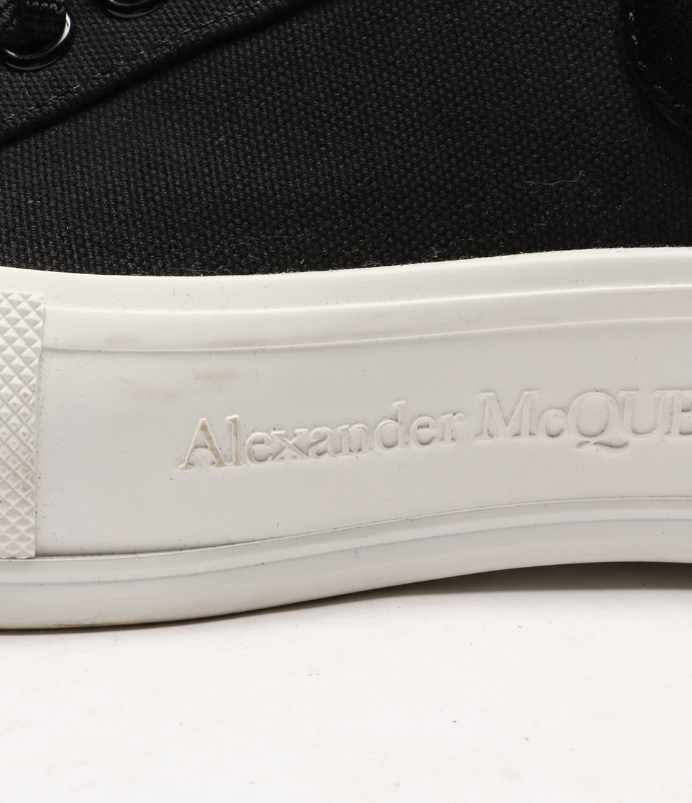 アレキサンダーマックイーン  スニーカー 22ss 654594 キャンバススニーカー ブラック      メンズ SIZE 41  Alexander Mcqueen