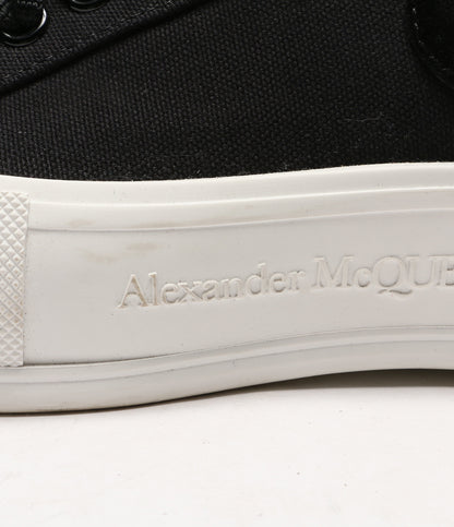 アレキサンダーマックイーン  スニーカー 22ss 654594 キャンバススニーカー ブラック      メンズ SIZE 41  Alexander Mcqueen