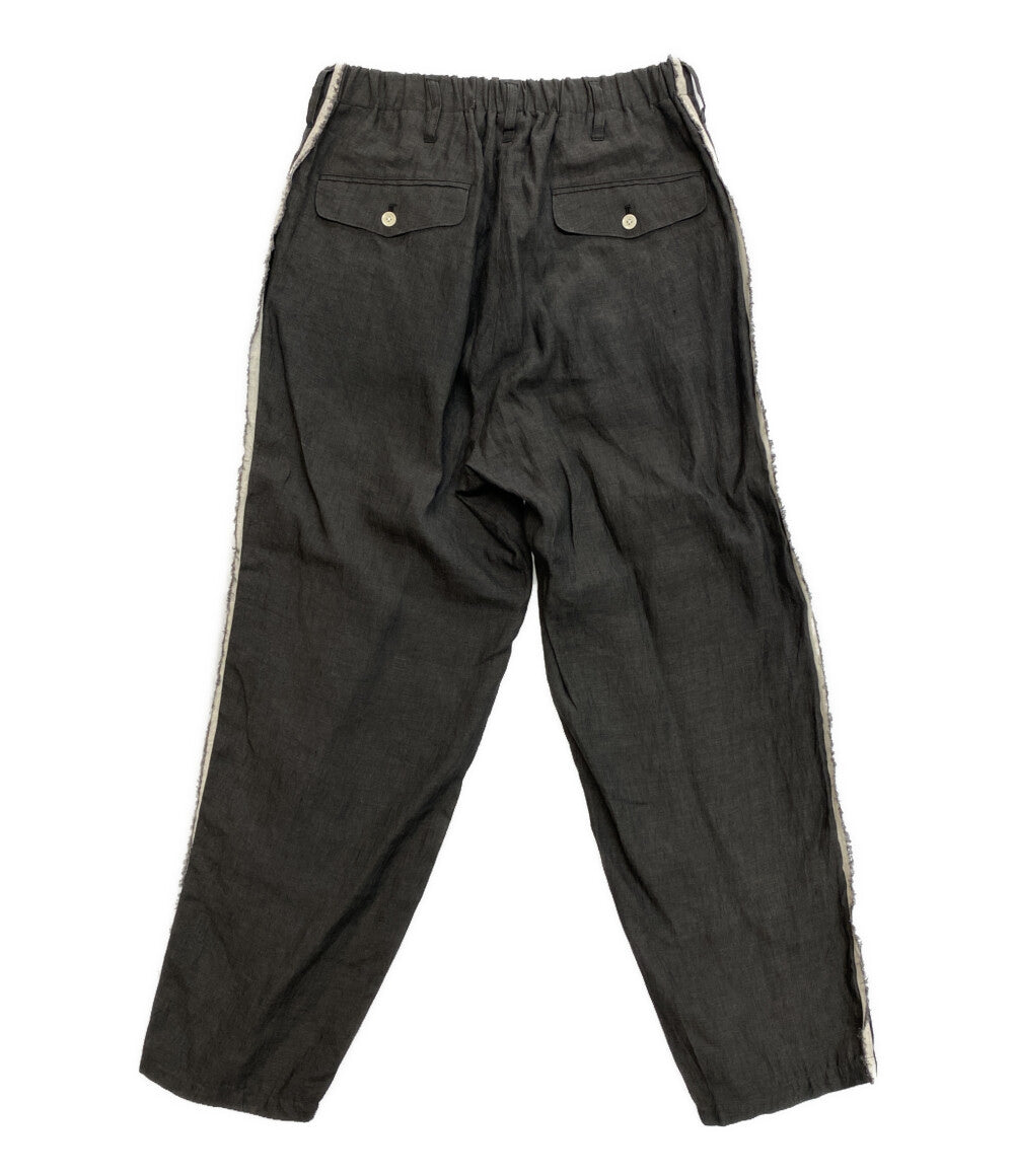 H*O様 値下 dan touareg ハズム YOHJI YAMAMOTO POUR HOMME フラップヘンプパンツ 24ssCollection HS