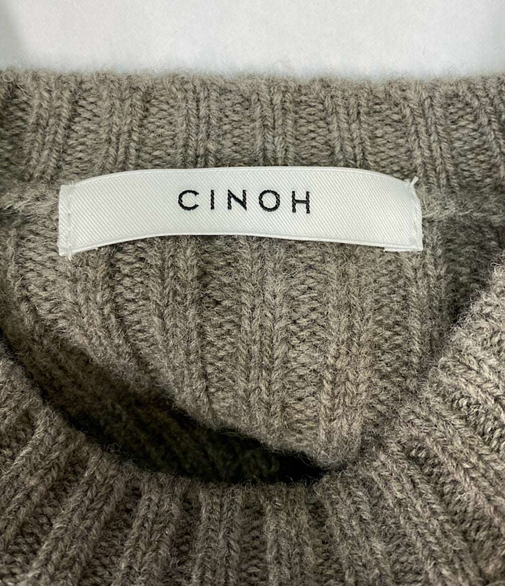 チノ 長袖ニット グレー レディース SIZE 36 CINOH