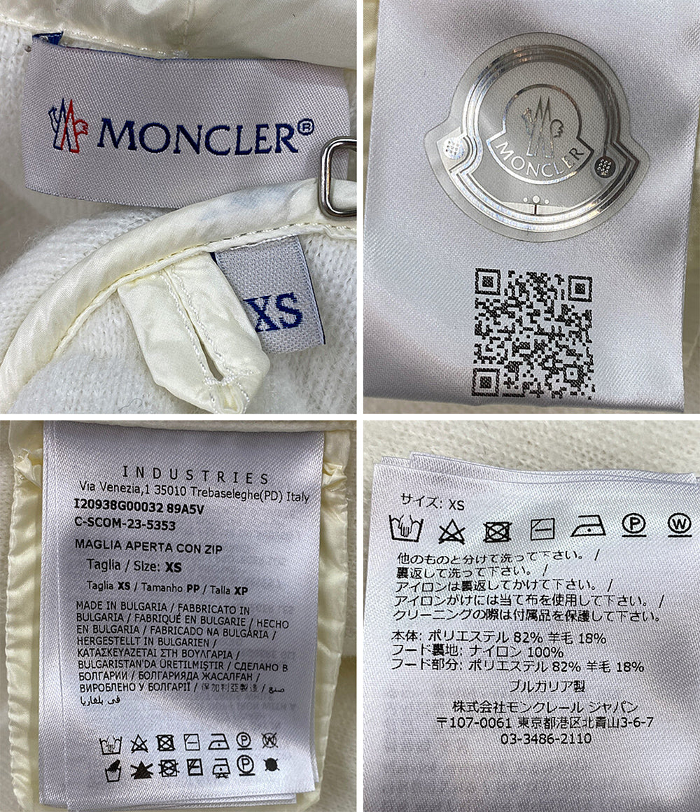 MONCLER ボアブルゾン フーディ MAGLIA CARDIGAN 21AW レディース SIZE
