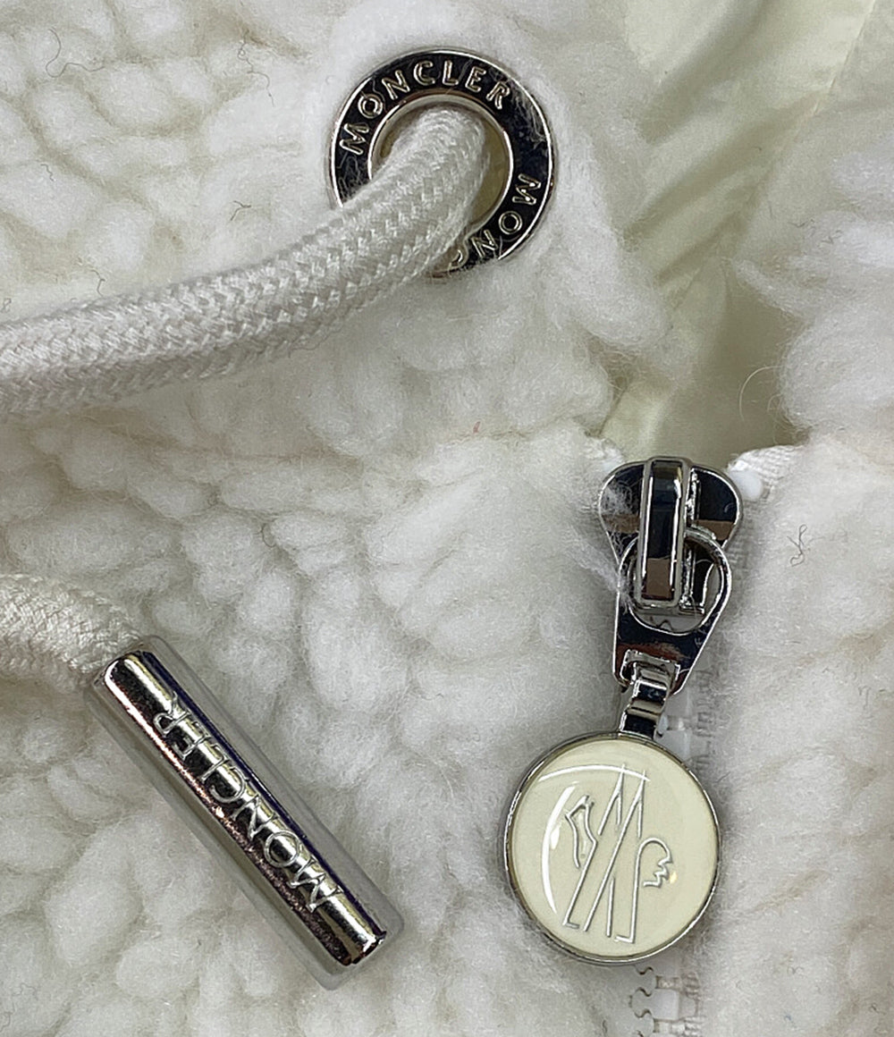 MONCLER ボアブルゾン フーディ MAGLIA CARDIGAN 21AW レディース SIZE