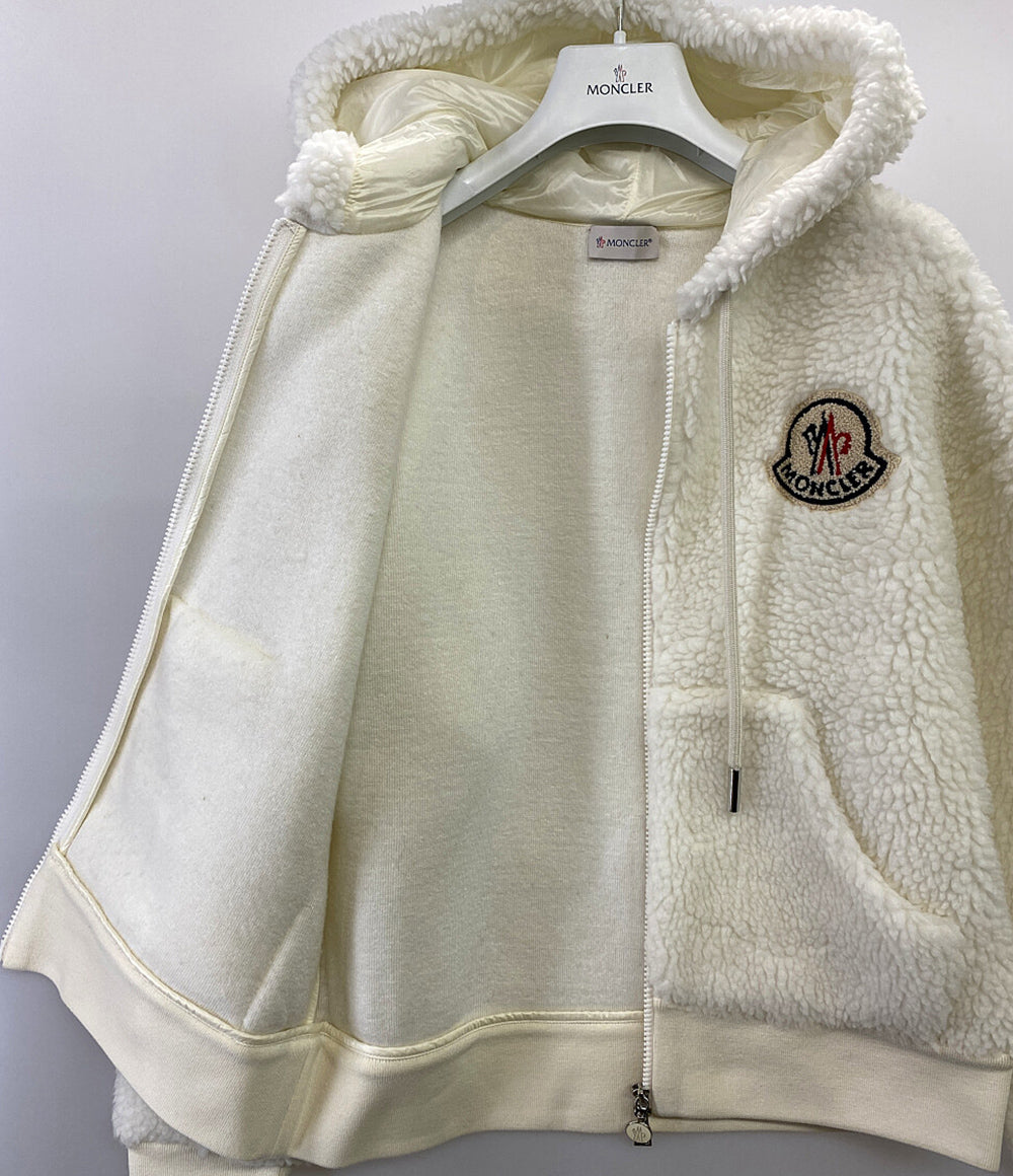 MONCLER ボアブルゾン フーディ MAGLIA CARDIGAN 21AW レディース SIZE XS モンクレール