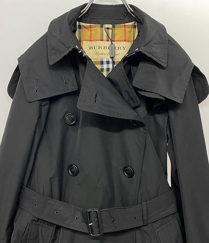 バーバリー 美品 コート デタッチャブルフード ブラック 8006111      レディース SIZE UK6  BURBERRY