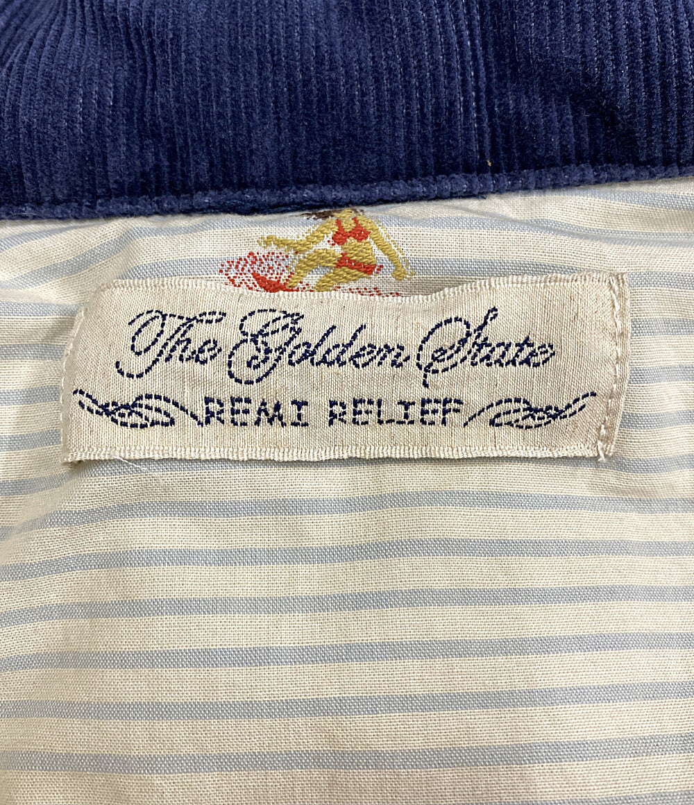 レミレリーフ ダウンベスト インディゴ メンズ SIZE XL REMI RELIEF