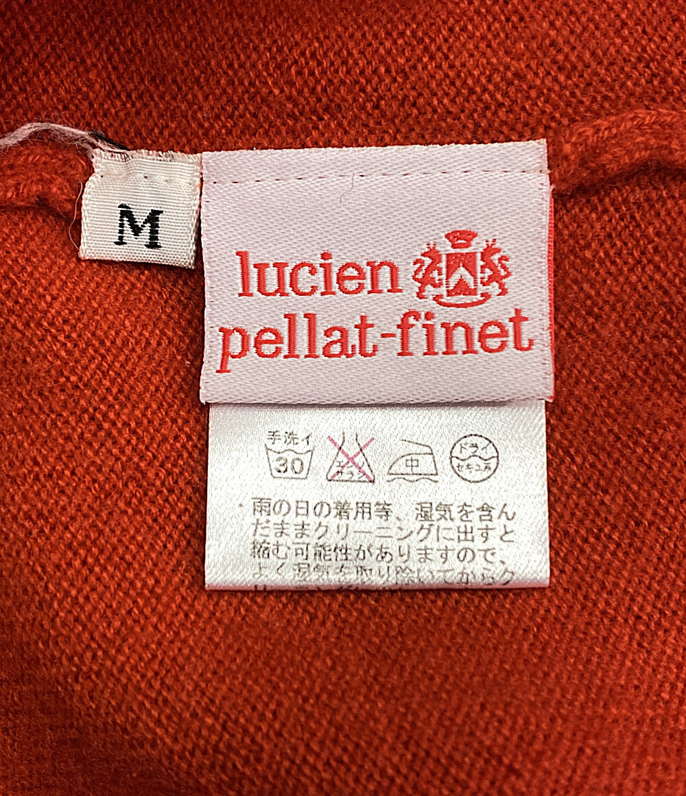 ルシアン ペラフィネ カーディガン オレンジ カシミヤ ドクロ      レディース SIZE M  Lucien pellat-finet