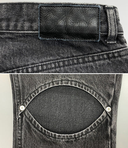 JOHN LAWRENCE SULLIVAN デニムパンツ ブラック 2A009ー0320-15 メンズ SIZE 48 ジョンローレンスサリバン