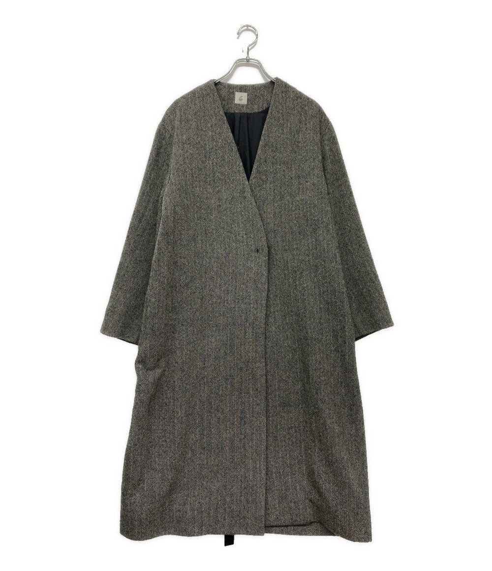 6(ROKU) ロク ノーカラーコート 8625-144-0277 レディース SIZE 38