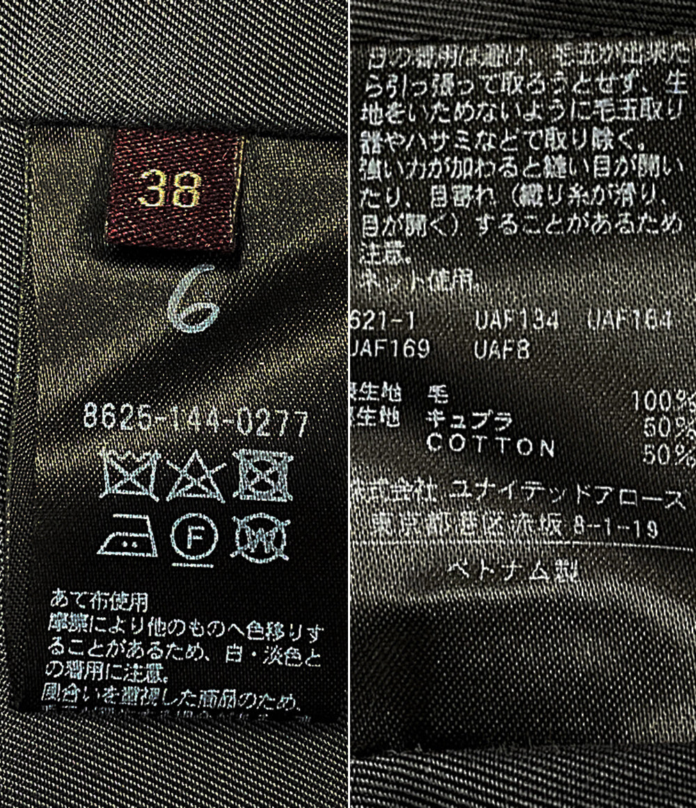 6(ROKU) ロク ノーカラーコート 8625-144-0277 レディース SIZE 38