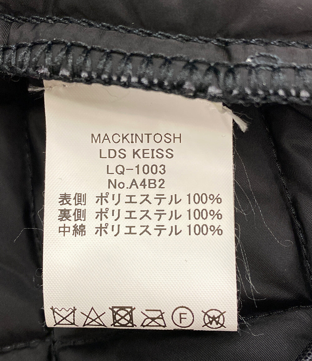 マッキントッシュ 美品 ノーカラージャケット キルティング LDS Keiss ブラック      レディース SIZE 6  MACKINTOSH