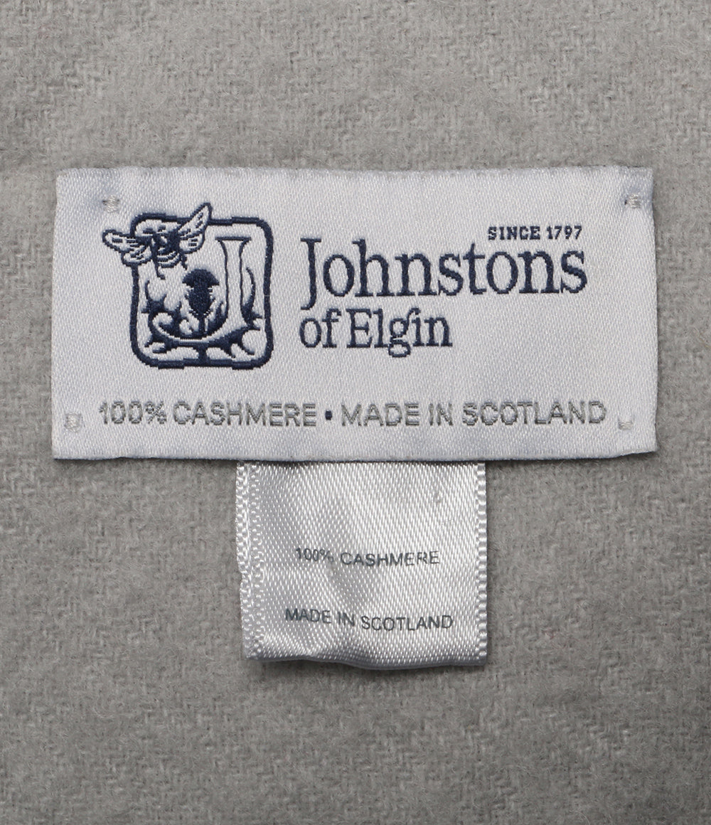 ジョンストンズオブエルガン ストール グレー カシミヤ100 レディース JOHNSTONS OF ELGIN