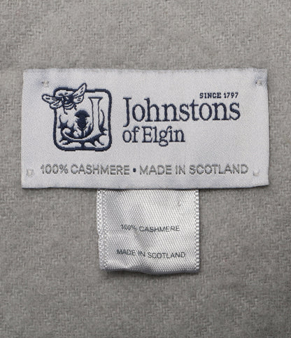 ジョンストンズオブエルガン ストール グレー カシミヤ100 レディース JOHNSTONS OF ELGIN