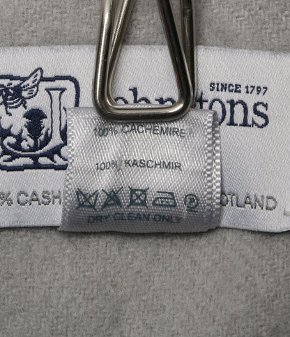 ジョンストンズオブエルガン ストール グレー カシミヤ100 レディース JOHNSTONS OF ELGIN