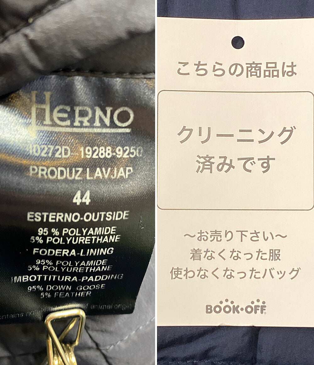 HERNO ダウンジャケット ネイビー P10272D レディース SIZE 44 ヘルノ