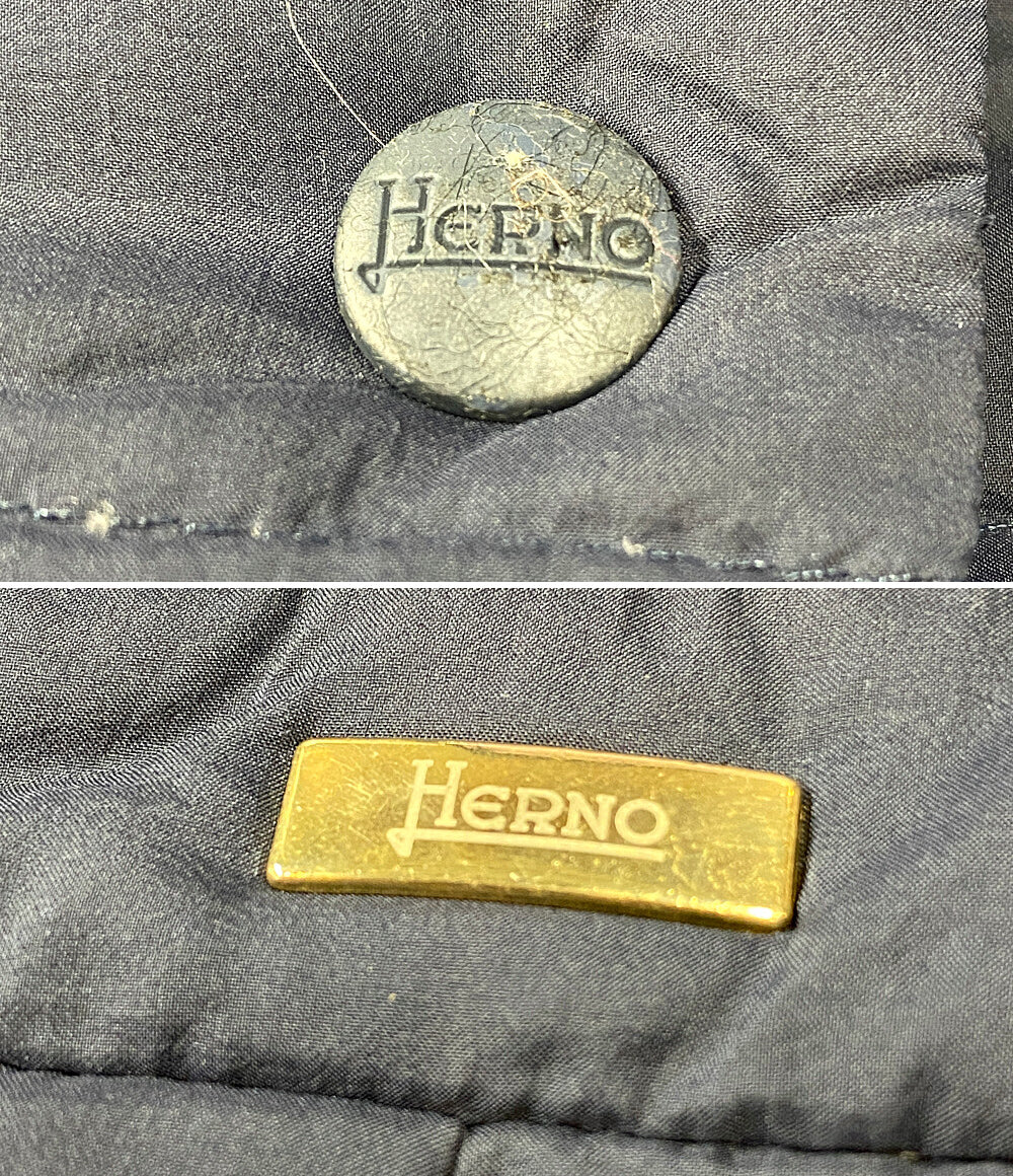 HERNO ダウンジャケット ネイビー P10272D レディース SIZE 44 ヘルノ