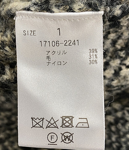 クラネ  ニット グレー ミックスツイード 17106-2241      レディース SIZE 1  CLANE