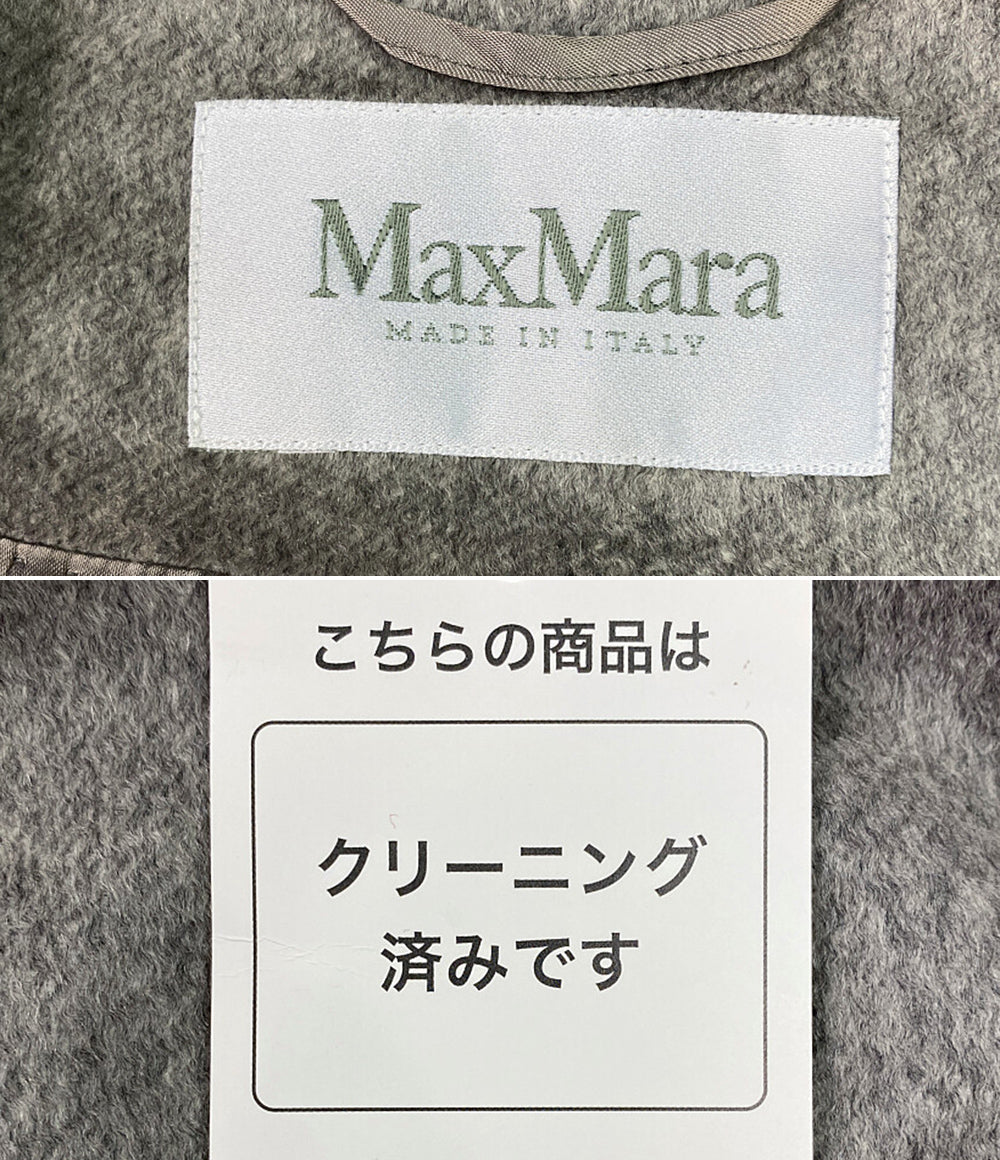 マックスマーラ  カシミヤコート グレー      レディース SIZE 38  MAX MARA