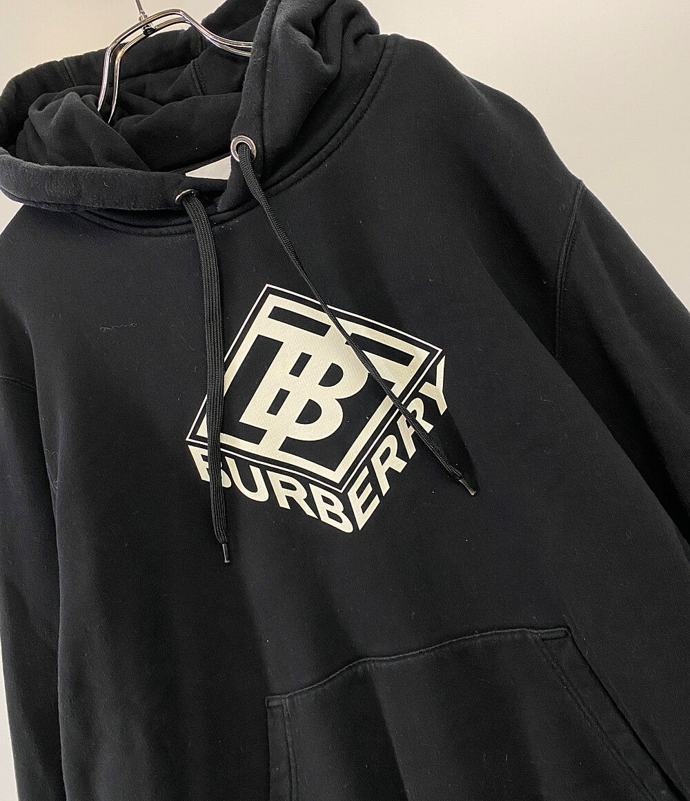 バーバリー  スウェットパーカー ブラック プリント      メンズ SIZE XL  BURBERRY